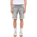 Mustang Jeans-Short Chicago in grau mit Kontrastnähten-W28