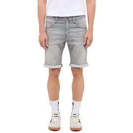 Mustang Jeans-Short Chicago in grau mit Kontrastnähten-W28
