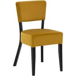 BIG Möbel GmbH Gastrostuhl Lagos – Velour-Bezug | Gelb
