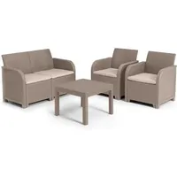 Allibert Von Keter Gartenmöbelset Beige Mit Kissen
