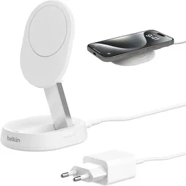 Belkin BoostCharge Pro - Kabelloses Aufladen, 1,5 m, Weiß AC, Schnellladung Drinnen,