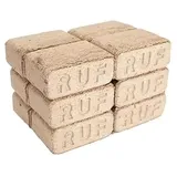 RUF Holzbriketts Briketts Kaminbriketts Holz Hartholz Eiche Buche Heiz Ofenbriketts Smokerbriketts (1x10 KG)