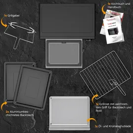 TurboTronic Minibackofen schwarz