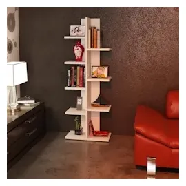 moebel17 Bücherregal Tree 40 x 30 x 180 cm Weiß