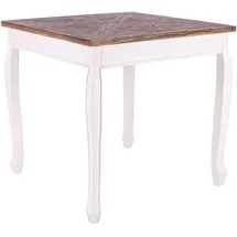 CLP Lindon 80 x 80 cm weiß/braun