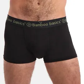 Bamboo basics Herren Boxer Shorts, 6er Pack - LIAM Trunks, atmungsaktiv, Jersey Schwarz L