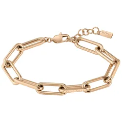 Armband BOSS "Schmuck Edelstahl Armschmuck Gliederkette TESSA", rosa (roségoldfarben), Armbänder, Damen, Edelstahl