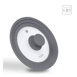 STONELINE Universal Glasdeckel, mit Silikonrand für 16/18/20 cm