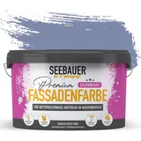 SEEBAUER diy Silikonharz-Fassadenfarbe Violett 10L für Außen (No. 905 Lilac Rush) Selbstreinigende Fassadenfarbe mit Lotuseffekt - Geeignet für Putz, Mauerwerk und Beton