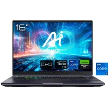 Gigabyte AORUS 16X 9SG-43ESC64SH laptop Intel® CoreTM i7 i7-13650HX 40,6 cm (16") WQXGA 32 GB DDR5-SDRAM 1 TB SSD NVIDIA GeForce RTX 4070 Wi-Fi 7 (802.11be) Windows 11 Home Grau