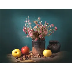 Keilrahmenbild STILL LIFE III - bunt - BHT 77x57x2 cm