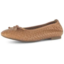 Gabor Ballerina GABOR "Eleganter Ballerina", Damen, Gr. 37,5, braun, Schuhe Ballerina