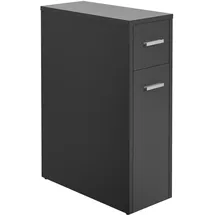 [en.casa] Badezimmerschrank Kauhajoki 61x20x45cm Dunkelgrau [en.casa]