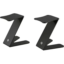 K&M König - Meyer 26773 Monitor Tischstativ Z-Stand Schwarz, Stahl Ablage-Set mit innovativem Design - 2 Stück