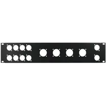 Omnitronic Frontplatte Z-19 8x D-Type/4xNL8/T 2HE