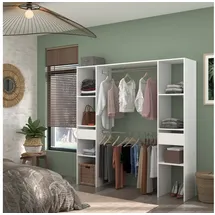 Parisot Mehrzweckschrank "Combi 2" Weiß - Grau