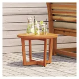 vidaXL Garten-Beistelltisch Ø 55 x 40 cm Akazie/braun