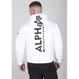 Alpha Industries Ma-1 Zh Back Print Jacke White / Black L