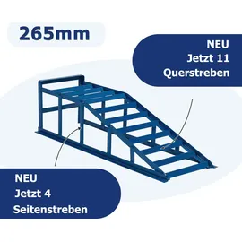 Laiham 2 x Auffahrrampe Rampe Wagenheber Hebebühne pkw Rampe Auffahrbock Blau bis