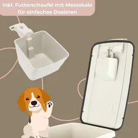 GarPet Futtertonne 54 L 2-tlg. weiß