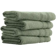SCHIESSER Brooklyn Handtuch 50 x 100 cm grün 4 St.