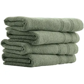 SCHIESSER Brooklyn Handtuch 50 x 100 cm grün 4 St.