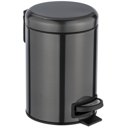 WENKO Kosmetik Treteimer Mod. Leman, Schwarz-Metallic, 3 L Badzubehör   