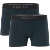 super.natural Herren M Tundra175 2-pack Boxershorts, Blueberry/Blueberry, M EU