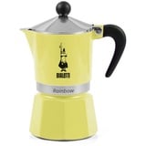 Bialetti Espressokocher Rainbow für 6 Tassen, Gelb