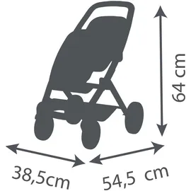 Smoby Maxi-Cosi Zwillings-Puppenwagen für Kinder ab 3 Jahren - Beige