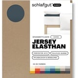 schlafgut Easy Spannbettlaken für Topper Jersey Elasthan 120 x 200 - 130 x 220 cm gray deep