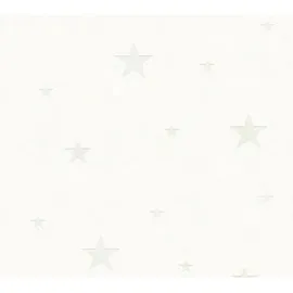 Profhome Kindertapete 0,53 m x 10 m 5,33 m2 Weiß 324401-GU