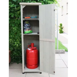 HABAU Gartenschrank Ben 45 x 160 x 45 cm Grau