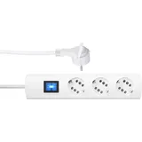 Kopp Steckdosenleiste 1,4 m Weiß 4 St.