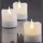 Hellum LED-Echtwachskerzen 4 cm 6 St. weiß