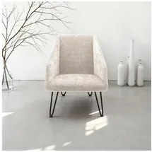 DOMO collection Sessel Delft Polyester 60 x 71 x 83 cm Beige