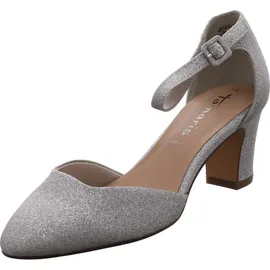 TAMARIS Damen Pumps mit Blockabsatz, metallic, 40 EU