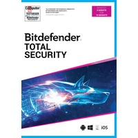 BitDefender Total Security 2021 5 Geräte 18 Monate PKC DE Win Mac Android iOS