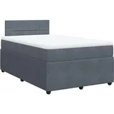 vidaXL Boxspringbett 120 x 200 cm Grau