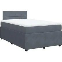vidaXL Boxspringbett 120 x 200 cm Grau
