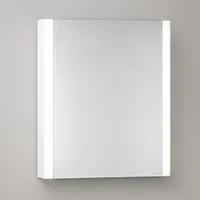 Keuco Spiegelschrank 1-türig Somaris 65x73x13cm, Vorbau, Anschl li, weiß
