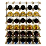 Proregal Weinregal Natur, Holz, Kiefer, Rechteckig, 52.5x62.5x24.5 cm, Wohnzimmer, Regale, Weinregale