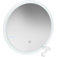 Vicco Badezimmerspiegel, Weiß 50 cm Rund