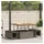 vidaXL Garten Essgruppe 3-tlg. Grau
