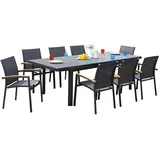 vente-unique Nauru Set 8-tlg. Anthrazit