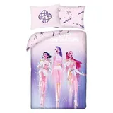 K-POP Demon Hunters Lila 140 x 200 cm + 70 x 90 cm