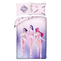 K-POP Demon Hunters Lila 140 x 200 cm + 70 x 90 cm