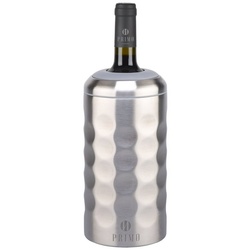 PRIMØ germany Wein- und Sektkühler I Flaschenkühler I Weinkühler mit Deckel aus Edelstahl grau|silberfarben