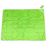 Meerweh XXL teilbare Stranddecke ca. 200x250 cm Sandfreie Strandmatte Campingdecke Strandtuch Wasserdicht Ultraleicht Picknickdecke grün