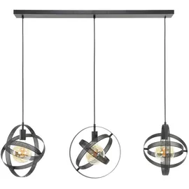 KAWOLA Hängeleuchte DILLY Hängelampe 3-flammig Metall schwarz